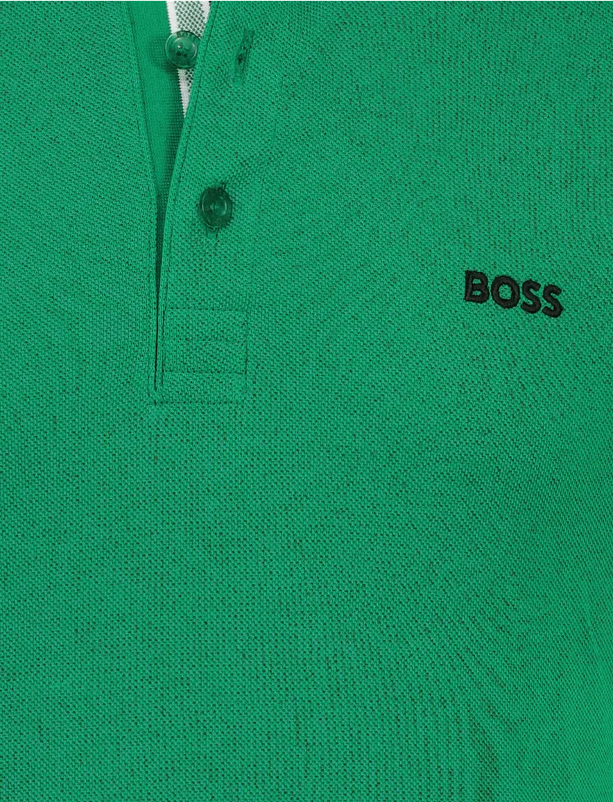 Pique BOSS Green Paddy korte mouw polo groen
