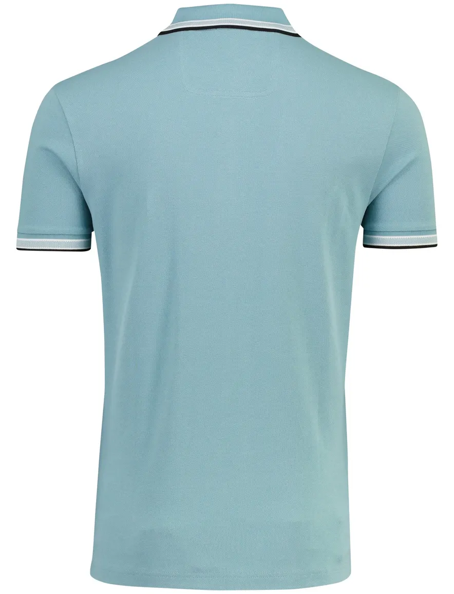 Poloshirt Boss Green Paddy korte mouw turquoise katoen
