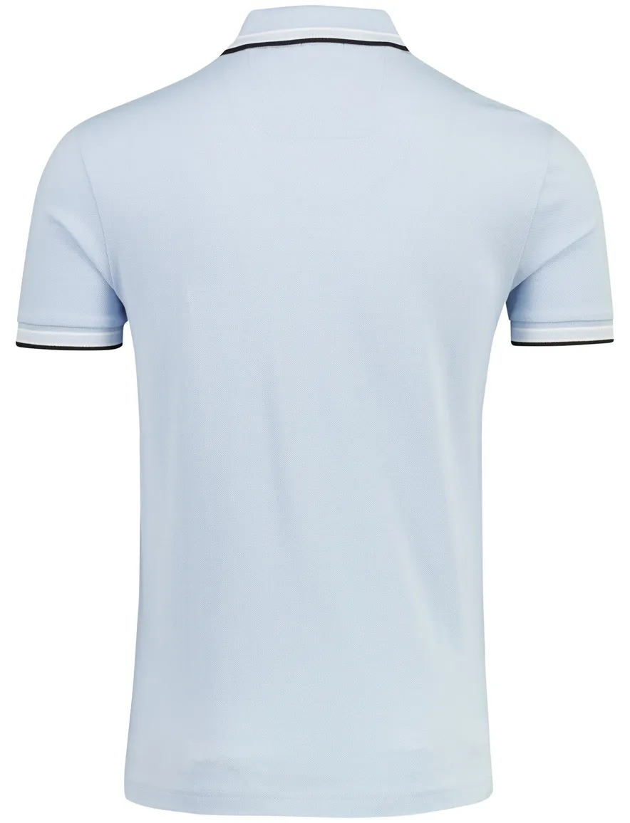Poloshirt Boss Green Paddy korte mouw lichtblauw katoen
