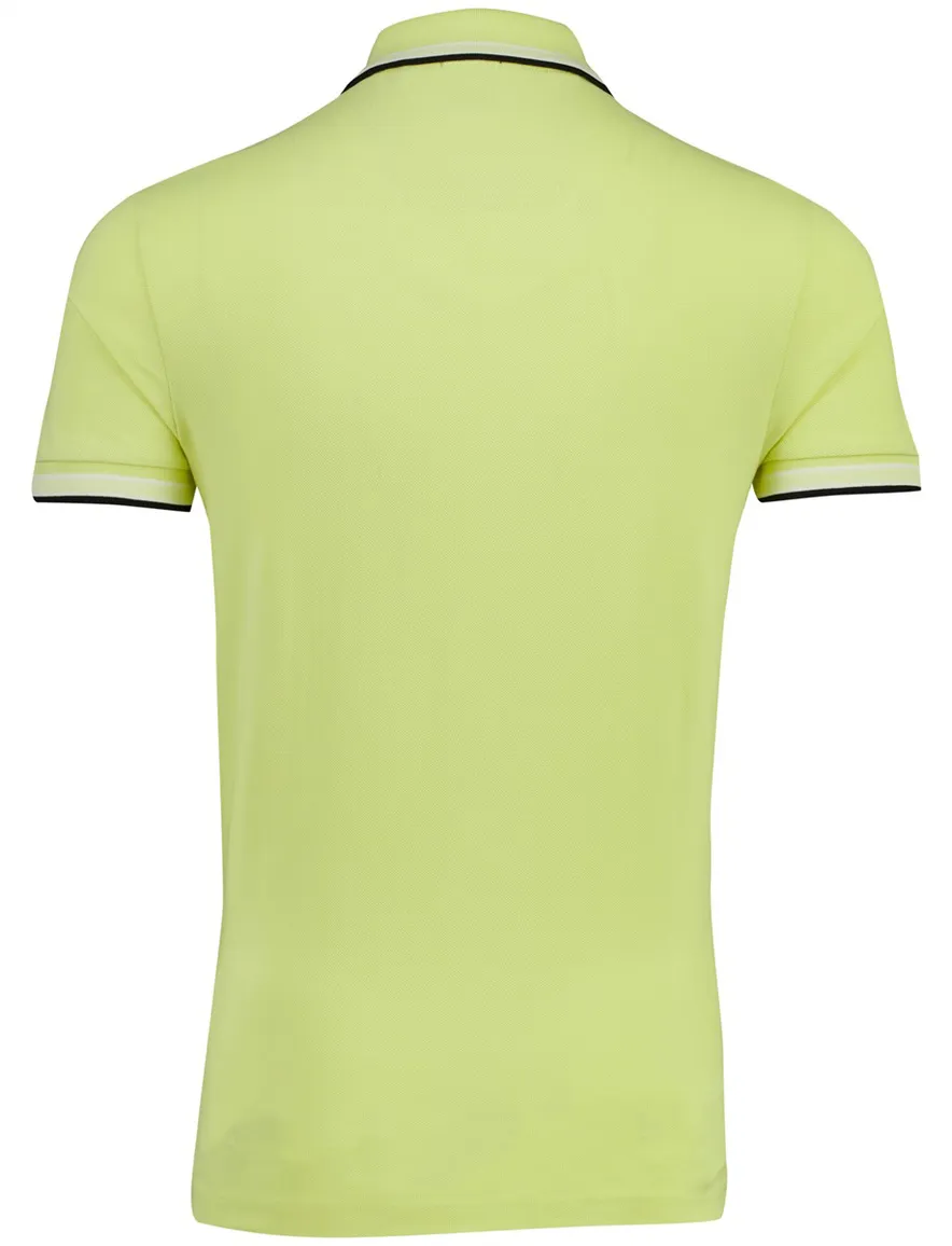 Korte mouw BOSS Green Paddy polo geel 3-knoops