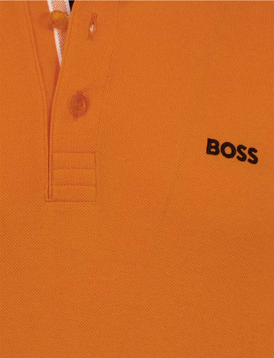 Boss Green Paddy poloshirt regular fit oranje