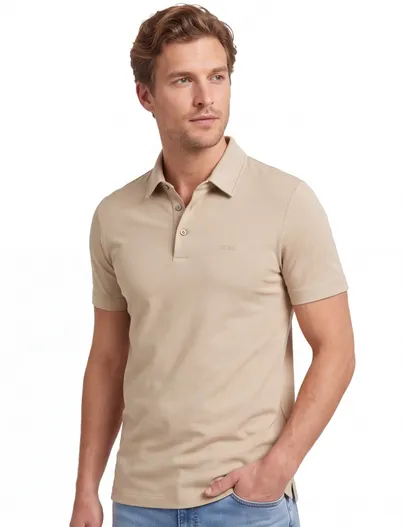 Hugo Boss Poloshirt BOSS Black jersey beige