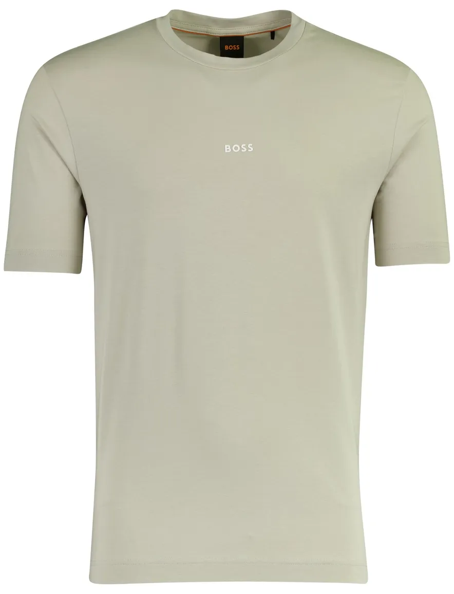 T-shirt BOSS grijs wijde fit logo