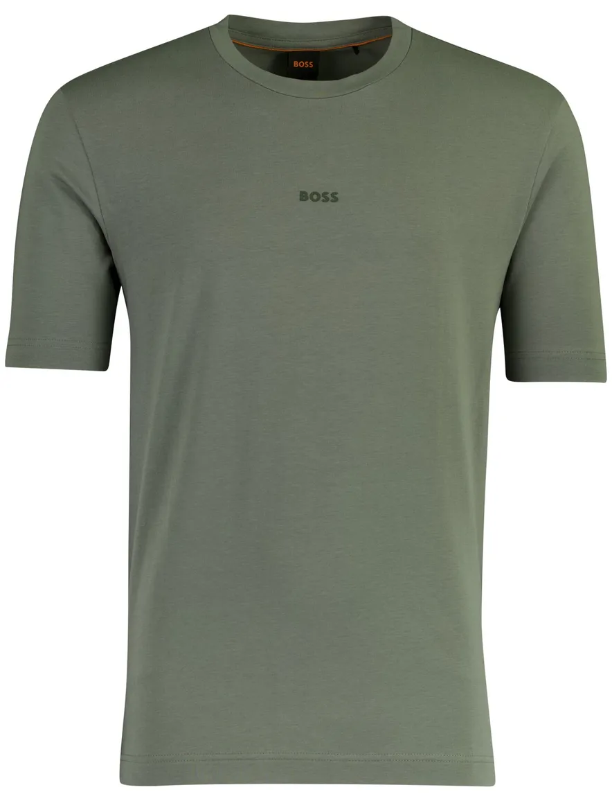 BOSS T-shirt groen logo