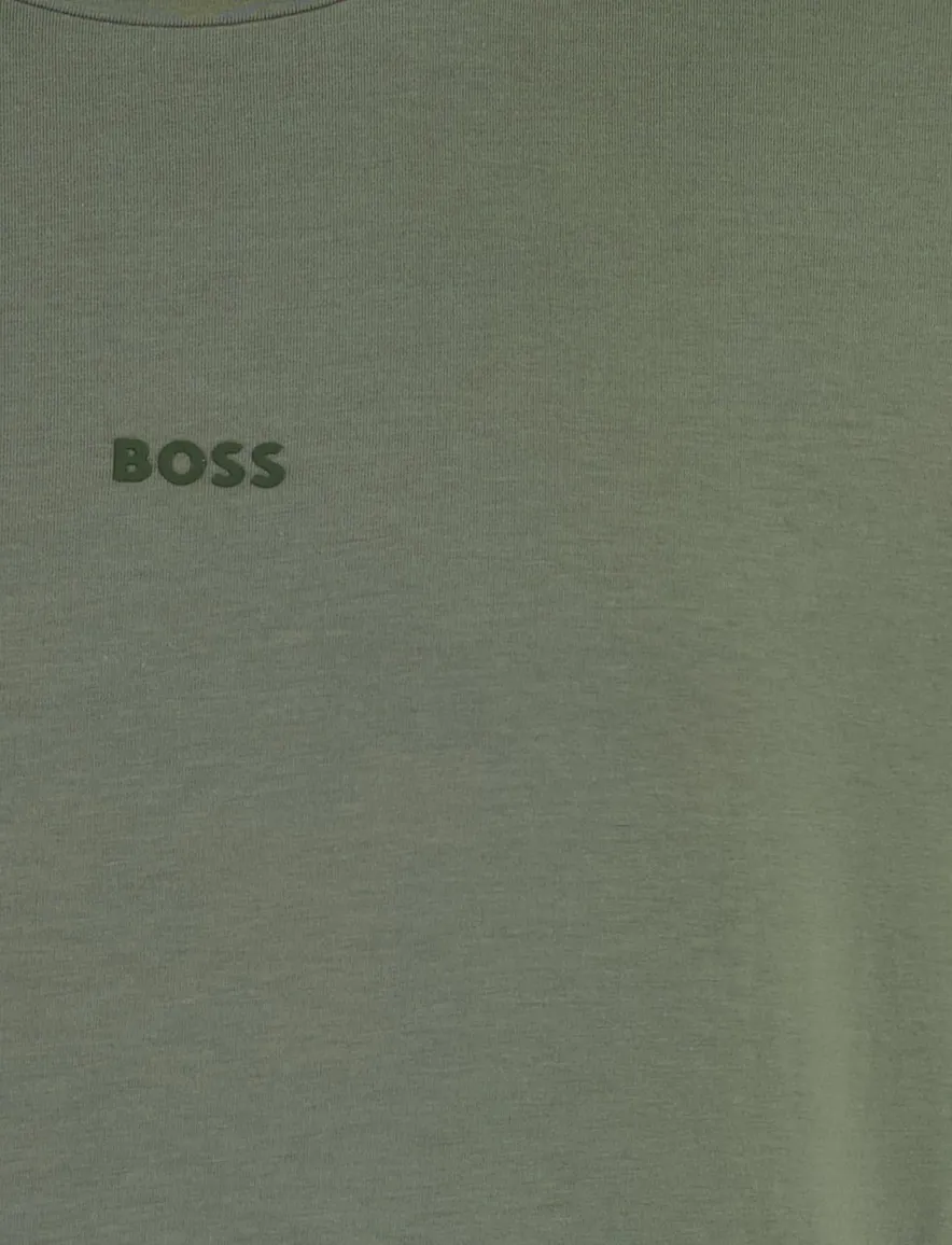 BOSS T-shirt groen logo