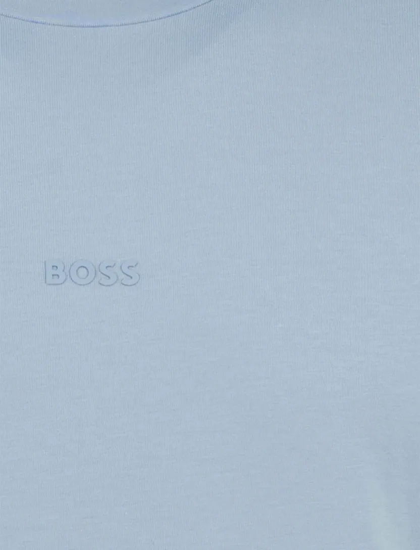 Lichtblauwe t-shirt Boss Orange T chup ronde hals