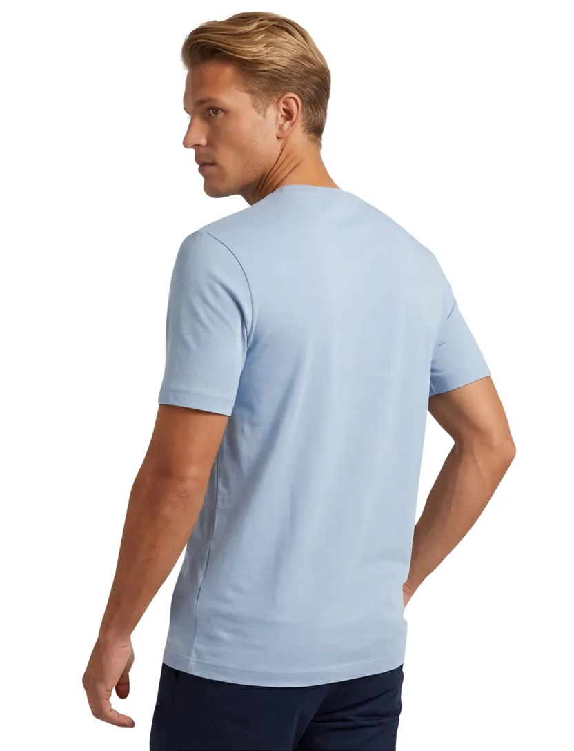 Lichtblauwe t-shirt Boss Orange T chup ronde hals