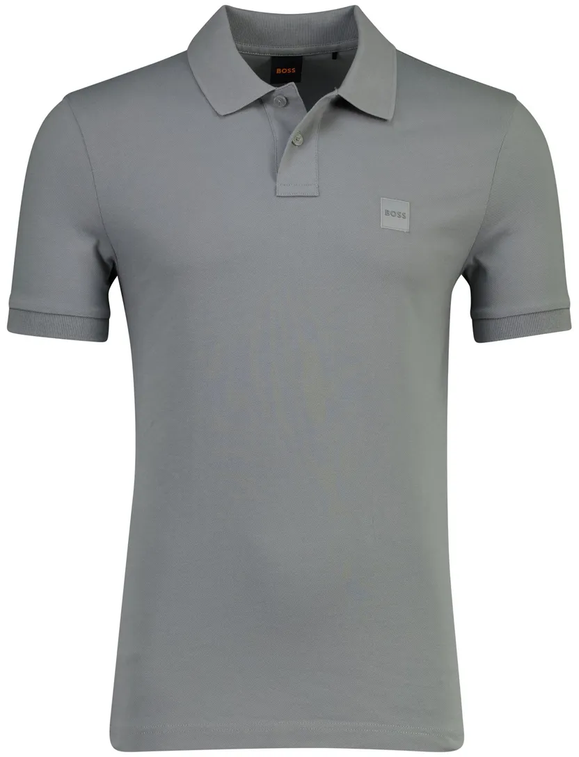 Zilverkleurig poloshirt BOSS Orange Passenger korte mouw
