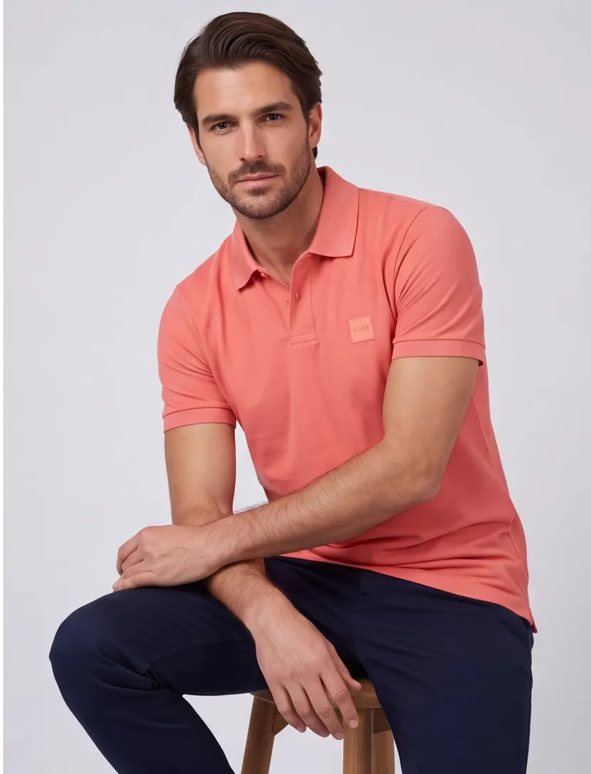 Zalmroze BOSS Orange polo Passenger