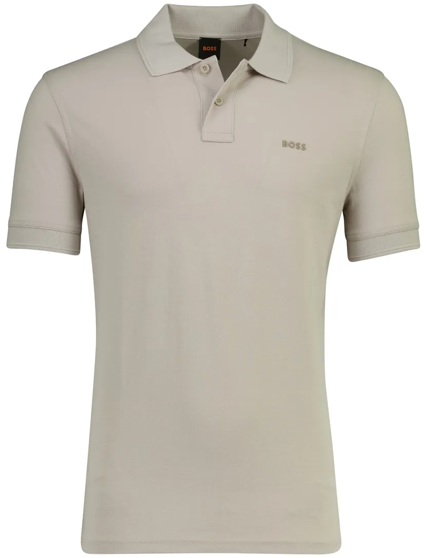 Grijs poloshirt BOSS Orange Prime korte mouw