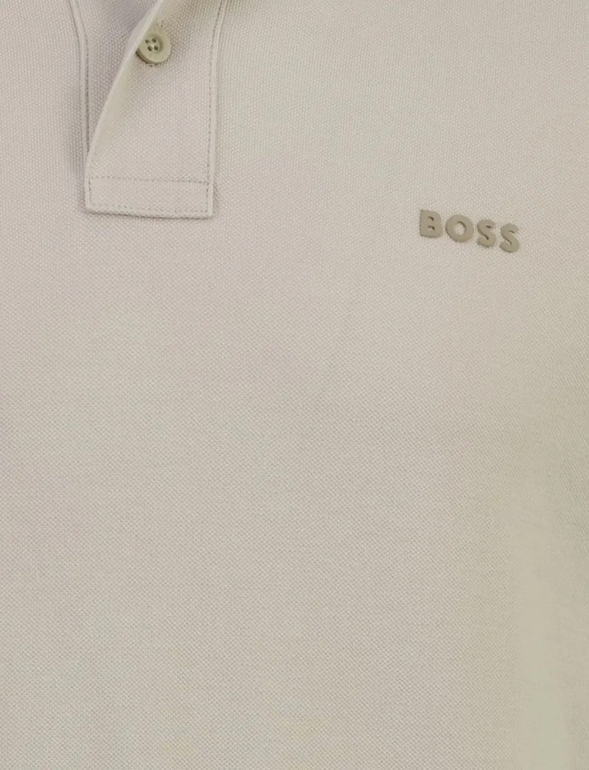 Grijs poloshirt BOSS Orange Prime korte mouw