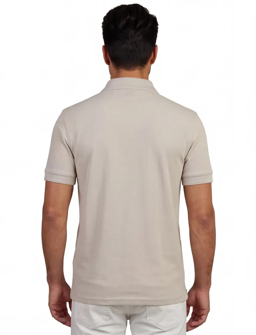 Grijs poloshirt BOSS Orange Prime korte mouw