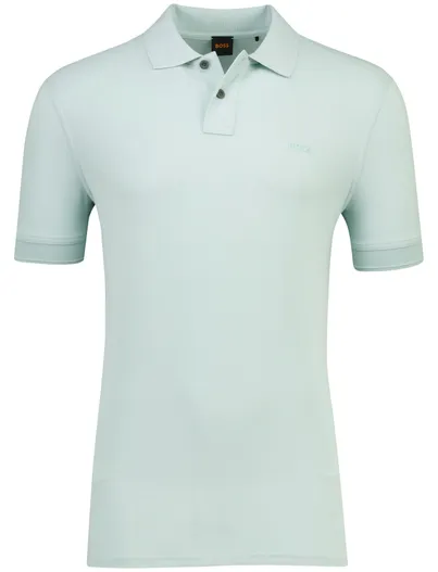 Hugo Boss turquoise polo Boss Orange Prime 100% katoen