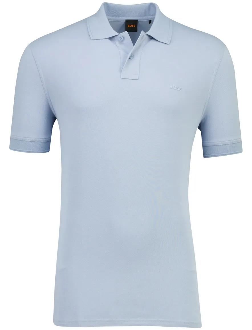 BOSS Orange Prime poloshirt lichtblauw