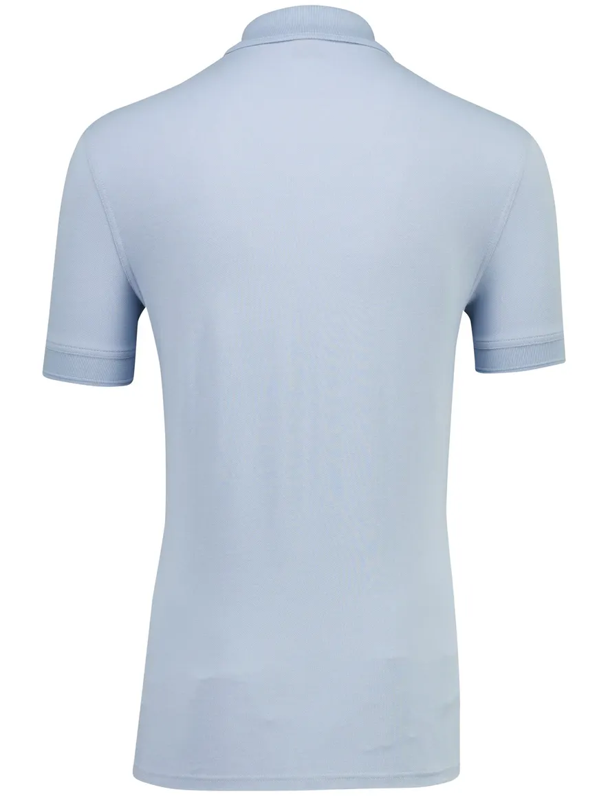lichtblauw 2-knoops poloshirt Boss Orange Prime
