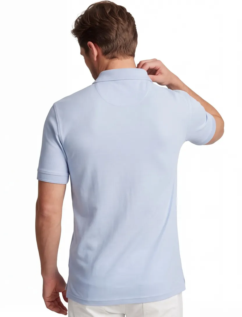 polo lichtblauw korte mouw Boss Orange Prime