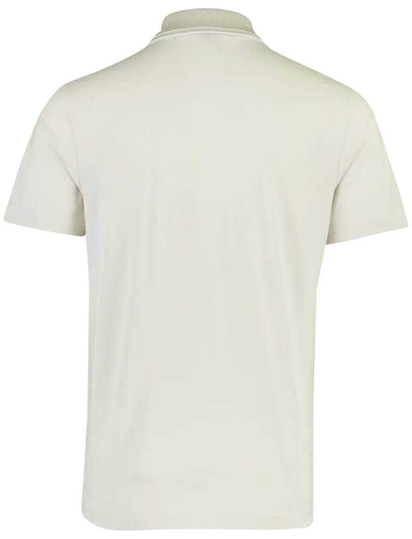 Creme poloshirt BOSS Orange Peoxford New kraagranden