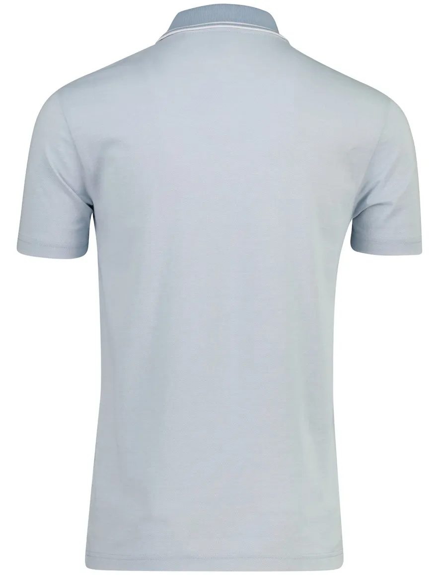 Boss Orange Peoxford poloshirt lichtblauw