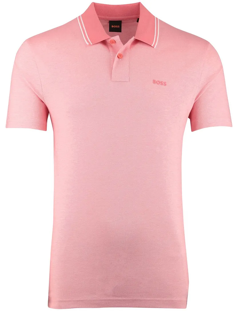 poloshirt korte mouw Boss orange roze