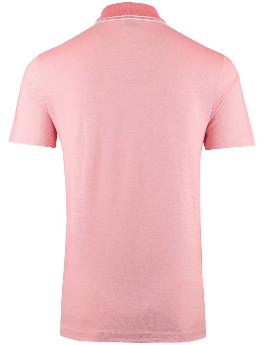 Boss orange poloshirt korte mouw roze