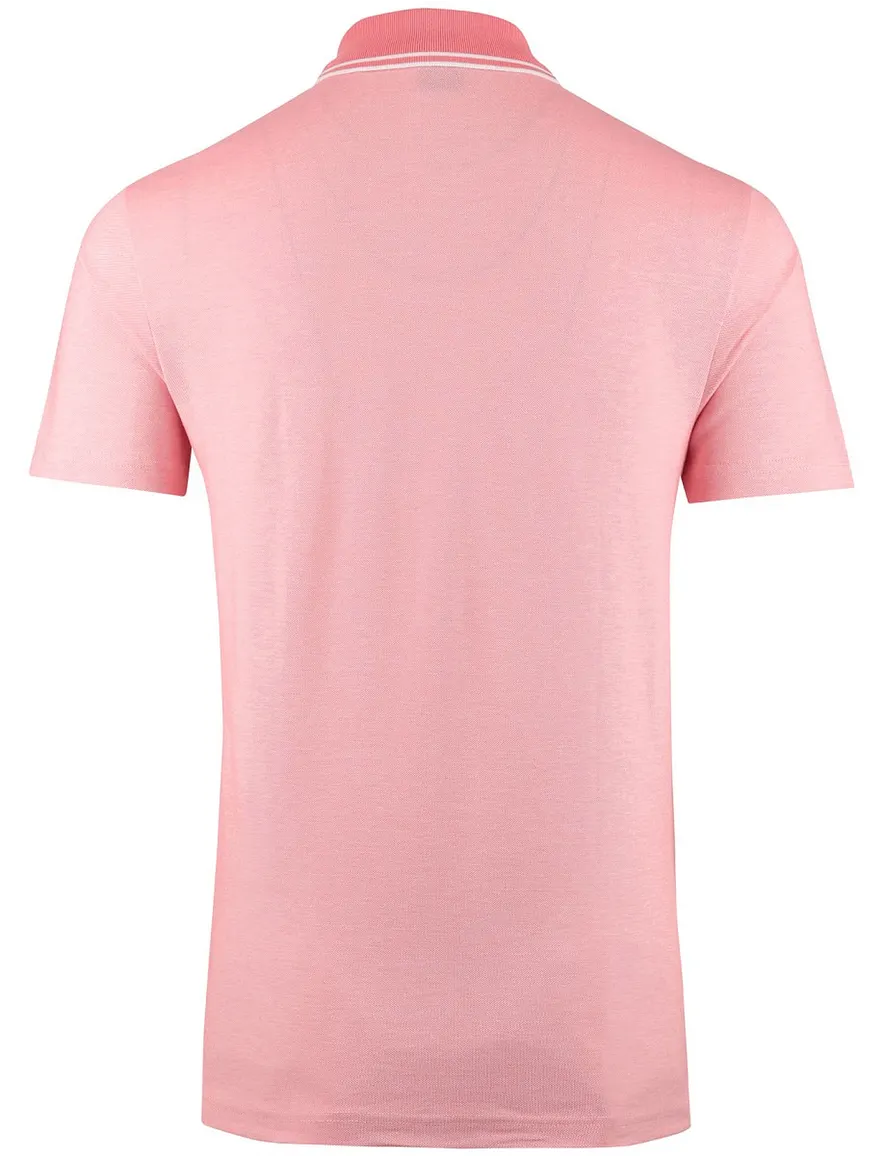 Boss orange poloshirt korte mouw roze