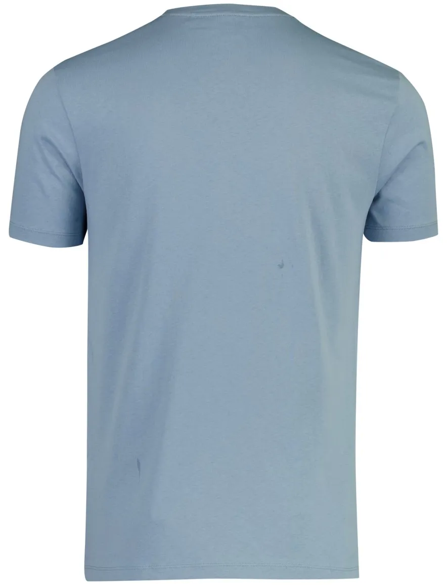 T-shirt BOSS Orange blauw katoen