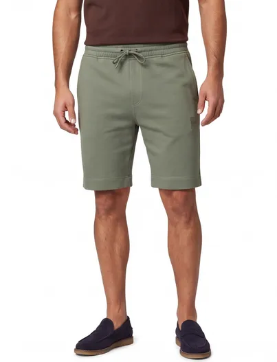 Hugo Boss Korte broek BOSS Orange Sewalk normale fit groen elastische band