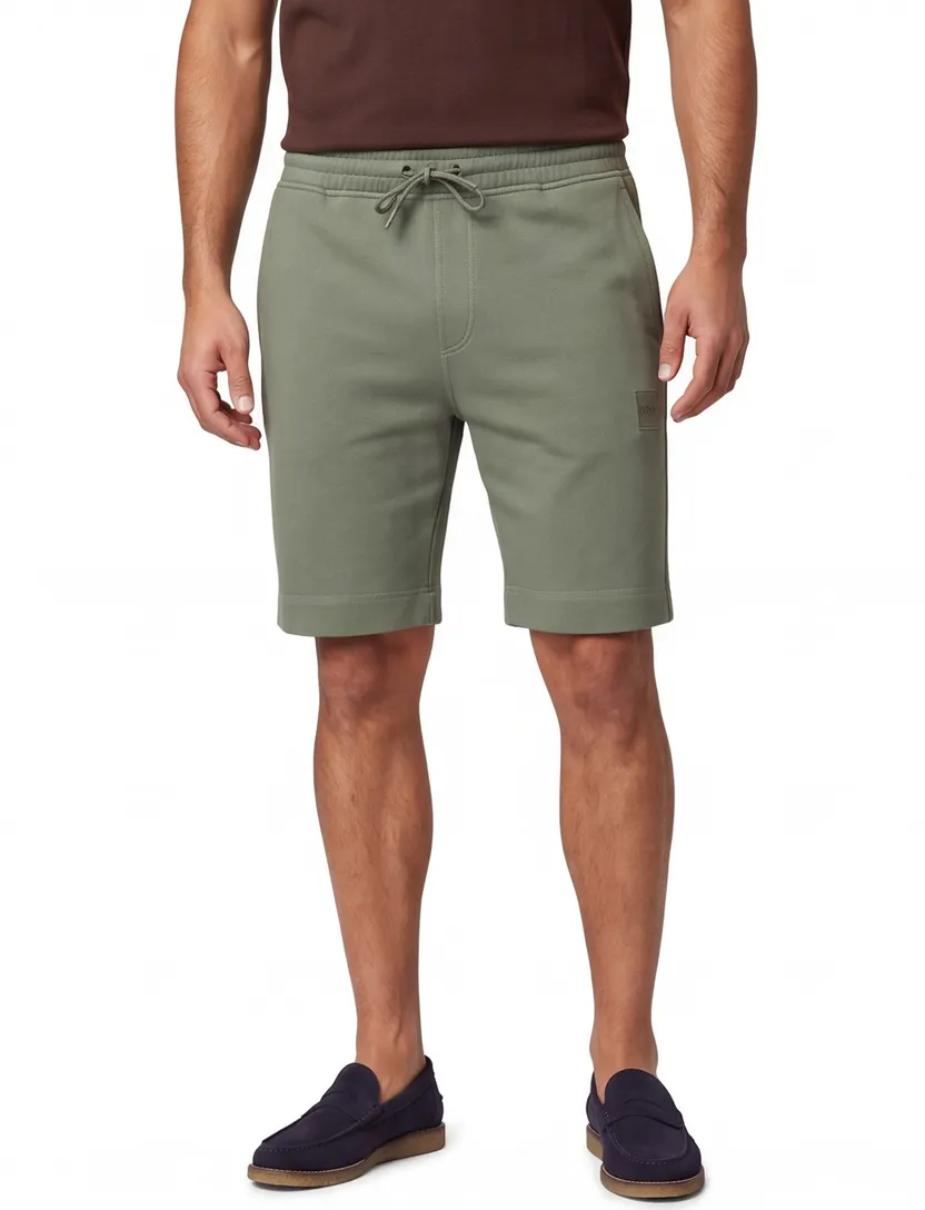Korte broek BOSS Orange Sewalk normale fit groen elastische band