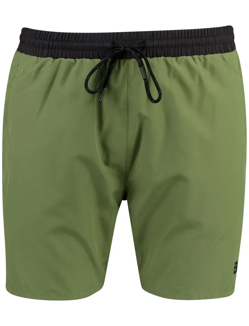 Zwembroek BOSS Orange Starfish groen normale fit