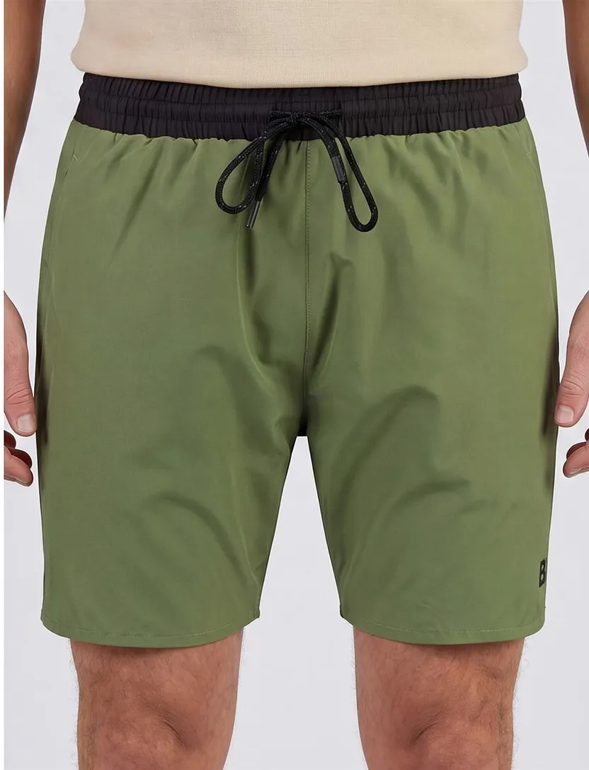 Zwembroek BOSS Orange Starfish groen normale fit