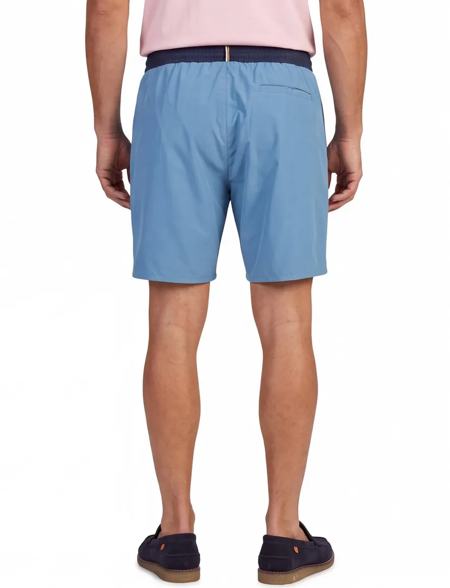 Blauwe zwembroek BOSS Orange Starfish normale fit