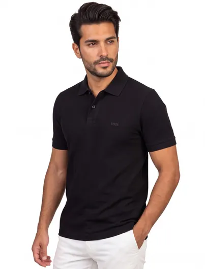Hugo Boss Poloshirt BOSS Black Pallas zwar normale fit pique