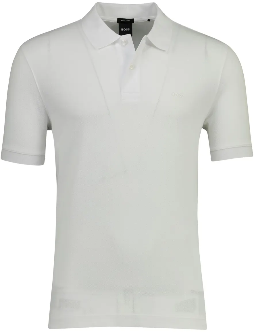 BOSS Black poloshirt Pallas wit