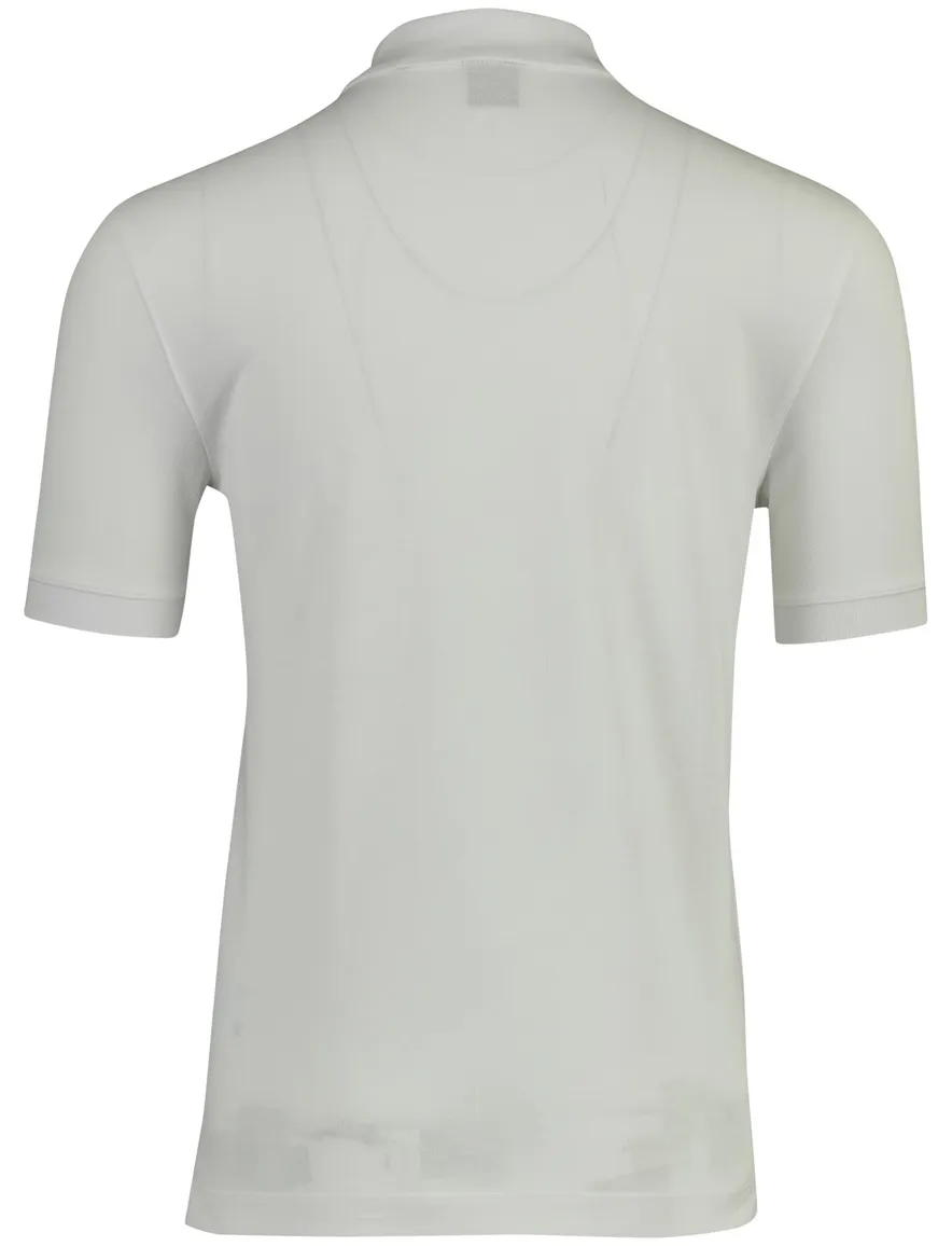 Boss Black Pallas poloshirt korte mouw wit 2 knoops