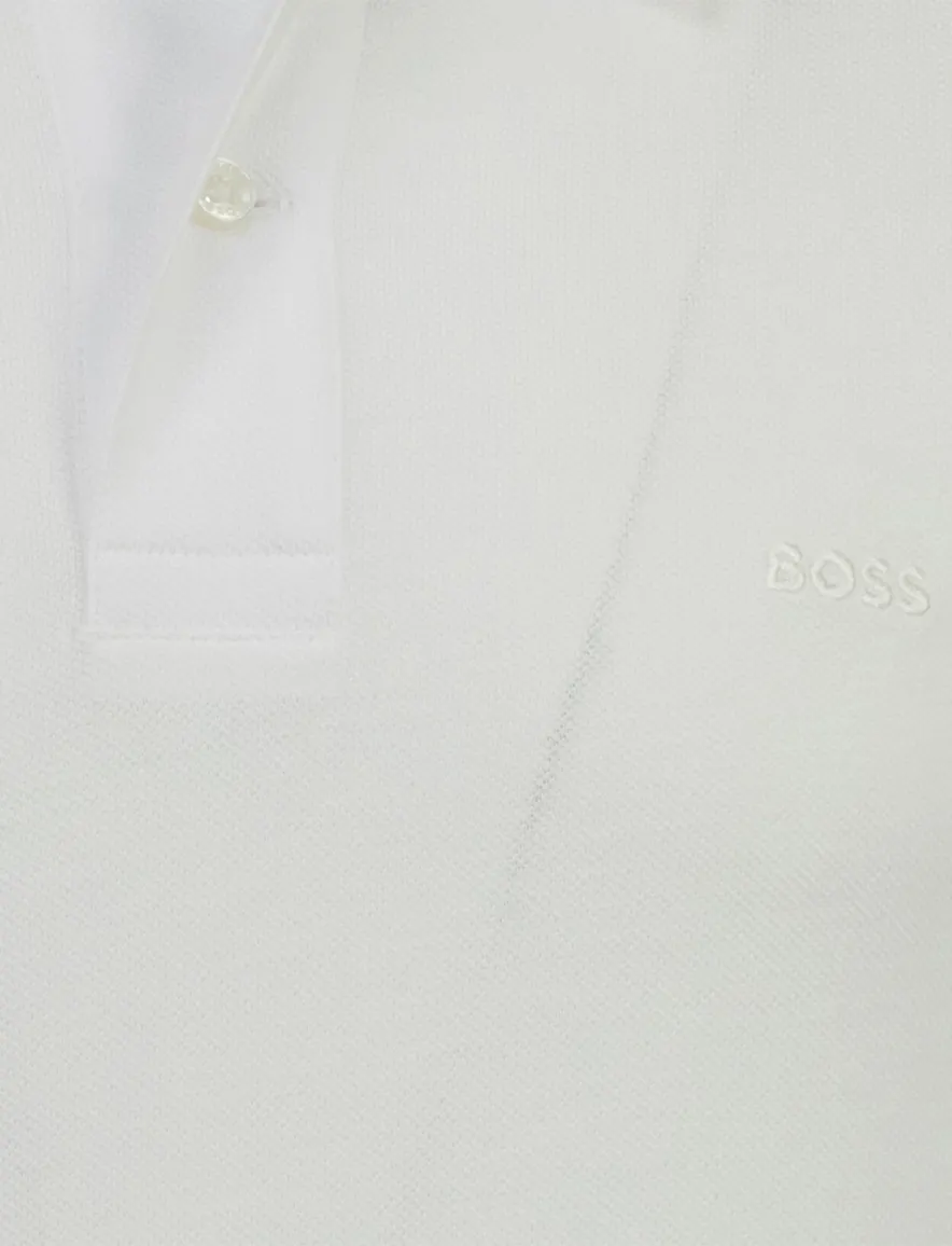 BOSS Black poloshirt Pallas wit
