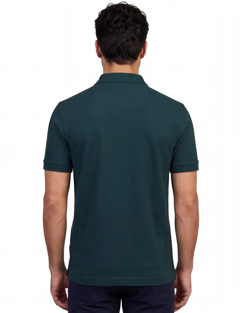 Poloshirt BOSS Black Pallas donkergroen pique