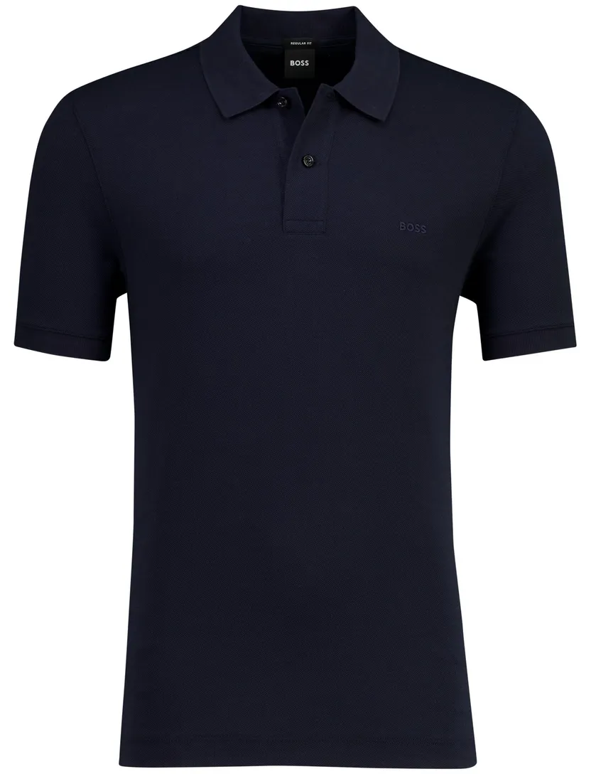 Donkerblauw poloshirt Boss Black Pallas korte mouwen