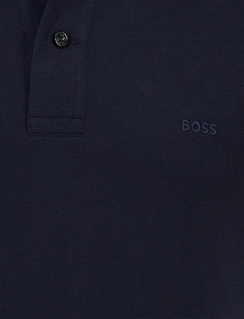 Donkerblauw poloshirt Boss Black Pallas korte mouwen