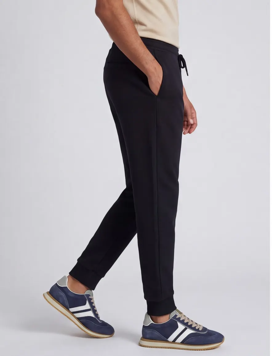 Boss Hadiko joggingbroek donkerblauw touwtjes