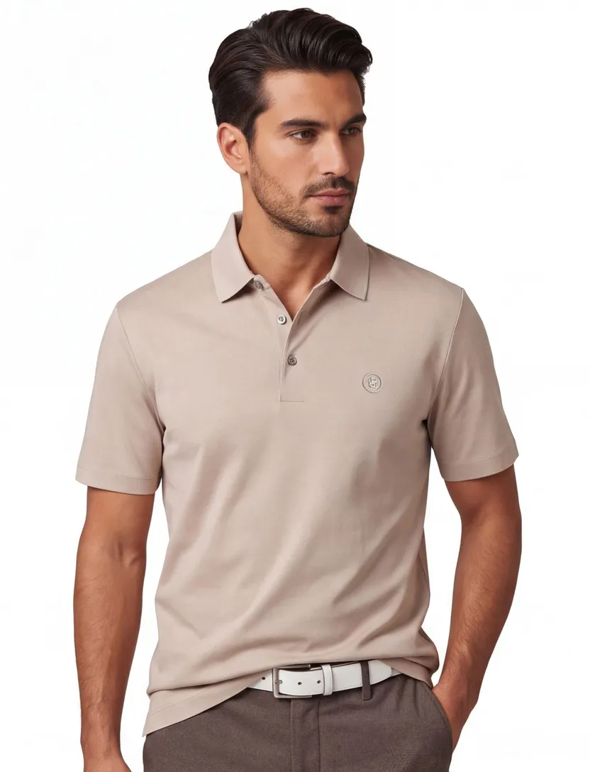 Poloshirt BOSS Black C-Parris beige