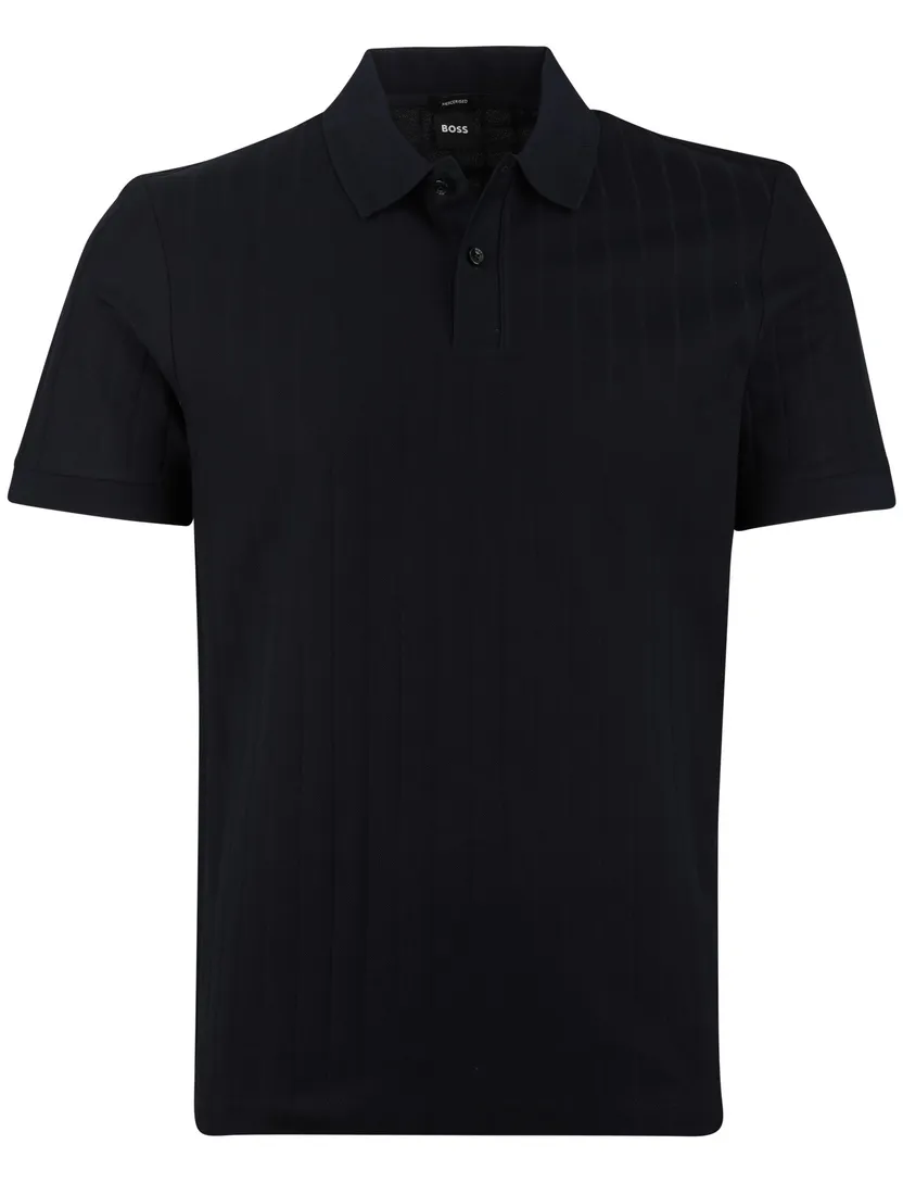 Poloshirt BOSS zwart 100% katoen