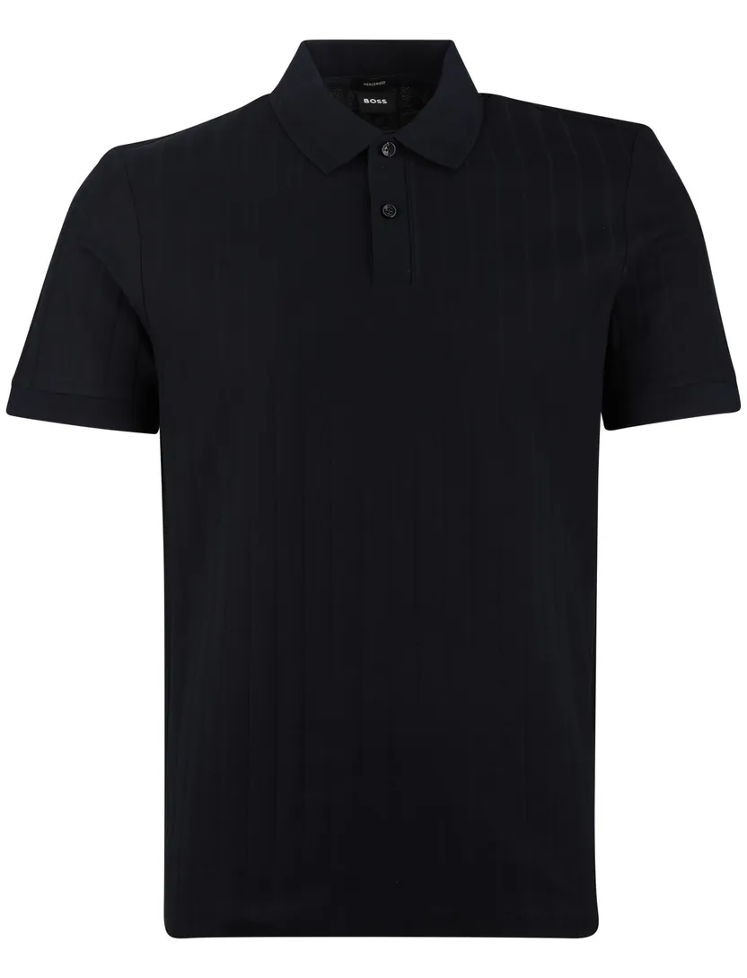 Poloshirt BOSS zwart 100% katoen