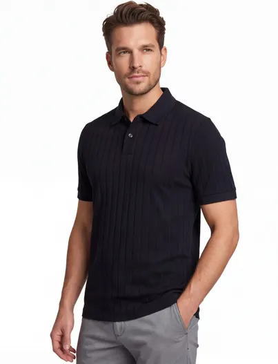 Hugo Boss Poloshirt BOSS zwart katoen normale fit