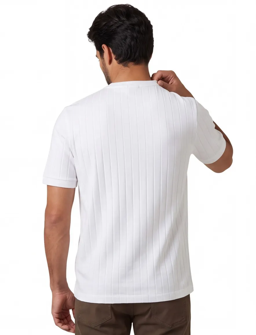 BOSS H-Thompson 236 T-shirt wit strepen