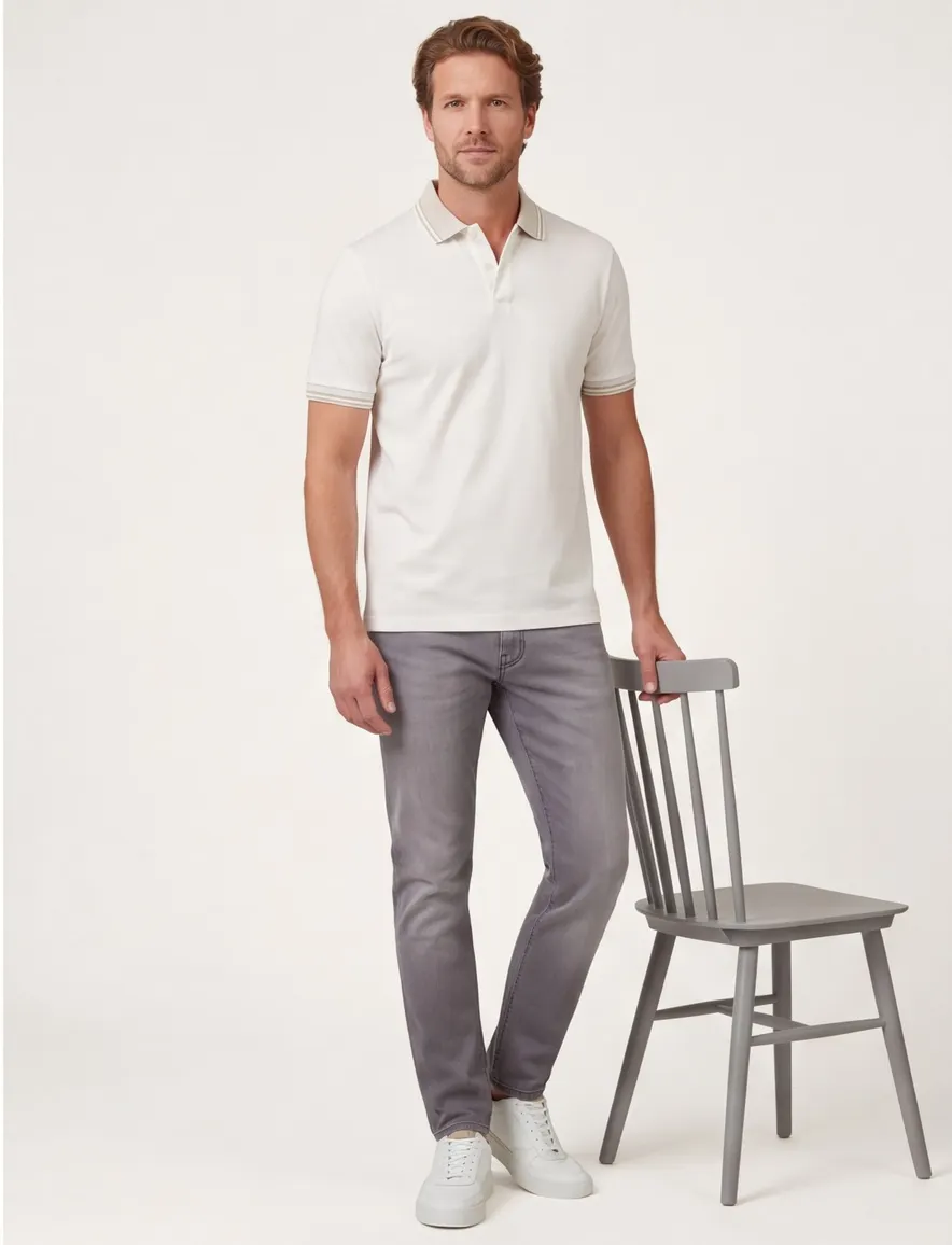 Boss Black H-Phillipson poloshirt wit