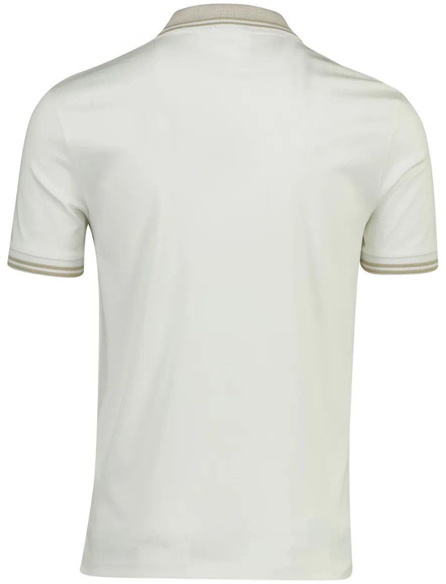 Boss Black H-phillipson poloshirt 2-knoops wit jersey