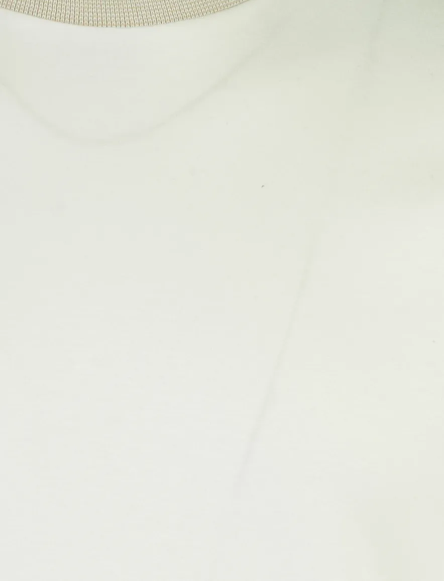 T-shirt wit BOSS Black mercerised katoen slim fit