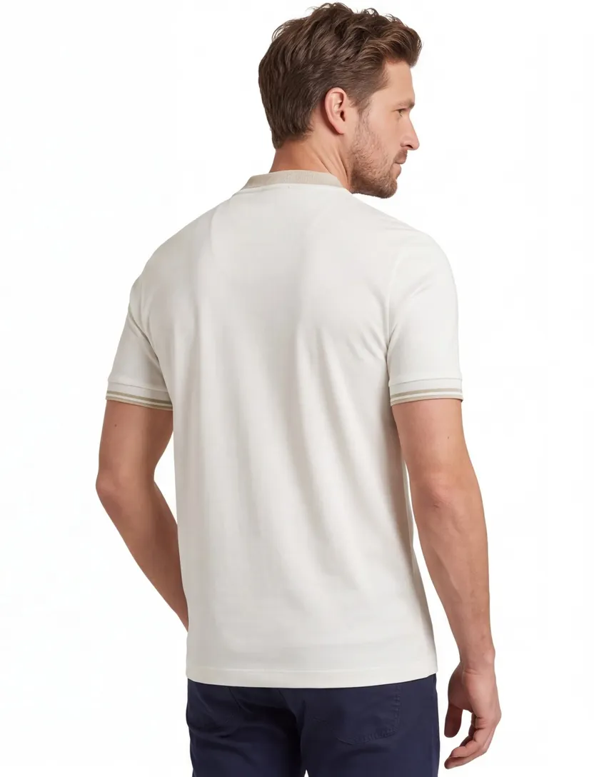 BOSS Black T-shirt wit mercerised slim fit