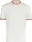 BOSS T-shirt wit roze katoen wijde fit