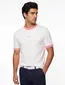 BOSS T-shirt wit roze katoen wijde fit